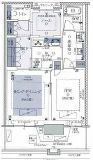 グラングリーン大阪THE NORTH RESIDENCE【15階】の間取り