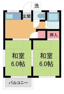 ハイツクローバー【101号室】の間取り