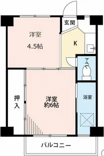 ビレッジハウス仁木4号棟【2階】の間取り