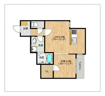 Valentia諸岡【303号室】の間取り