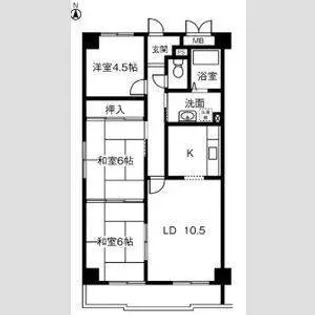 シティ・ライフ山下通【5階】の間取り