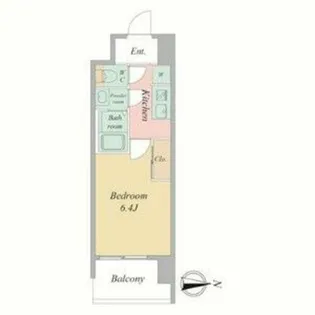 大阪府大阪市東成区中道3丁目【マンション】の間取り