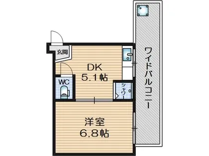 プレザント総持寺【3階】の間取り