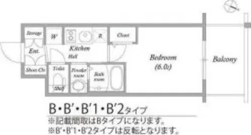 エステムコート大阪WESTⅡ【12階】の間取り