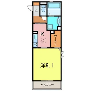 プライム逢妻【3階】の間取り