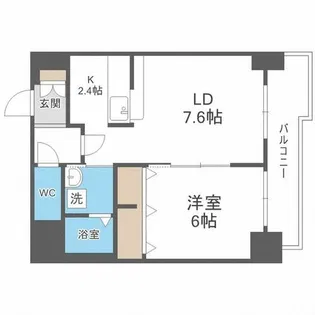 ドエル円山【2階】の間取り