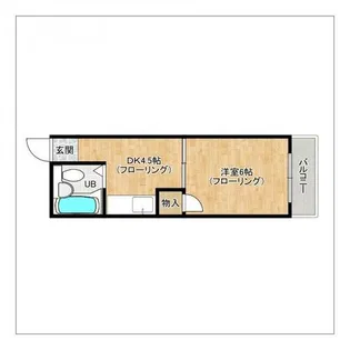 サンヒルズ五条【108号室】の間取り