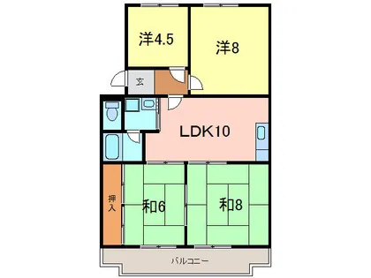 第二マンション鈴木A棟【2階】の間取り