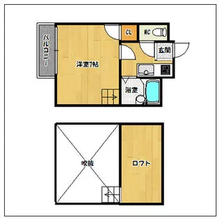 サンコート城西【201号室】の間取り