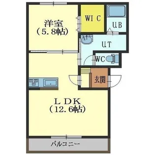 ステラ石川【402号室】の間取り