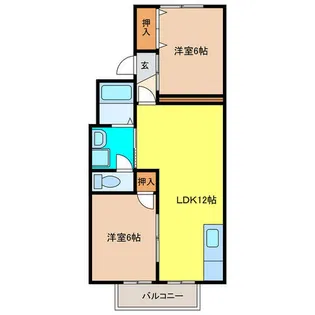ピューラ13【2階】の間取り