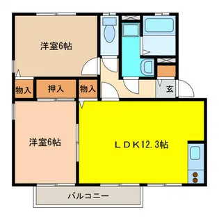グレイシャス【2階】の間取り