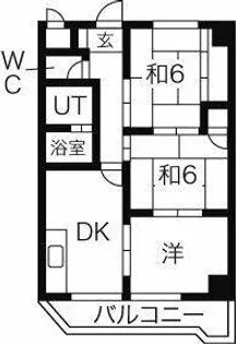 日進ビル【3階】の間取り