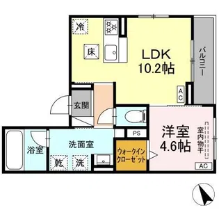 primevere花園【1階】の間取り