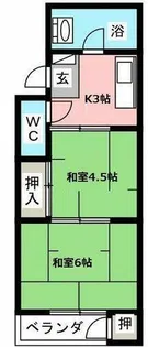 リバーサイドハイツ【3A号室】の間取り