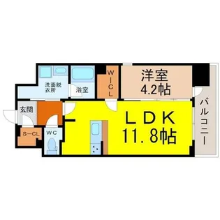 1LDKの間取り画像