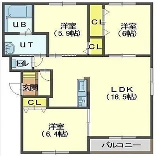 パステル・アイ【301号室】の間取り