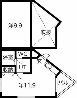 アルカサール【3階】の間取り
