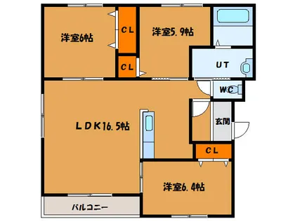 パステル・アイ【301号室】の間取り