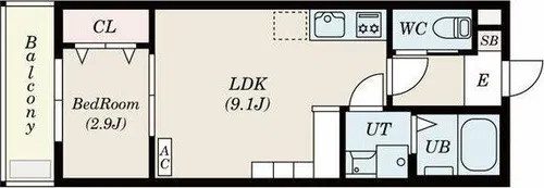 storia岩塚【2階】の間取り