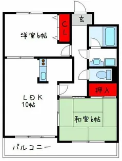 ニューエスポワール【3階】の間取り