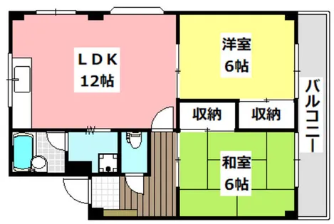 弐番館【3階】の間取り