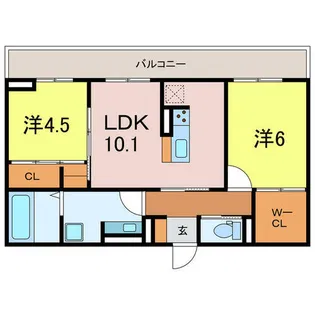 アンシャンテ知立【3階】の間取り