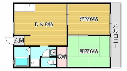 ハイツAYA【102号室】の間取り