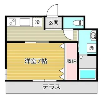 リトルグリーン辻子【101号室】の間取り