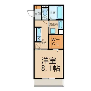 レーヴ中央【2階】の間取り