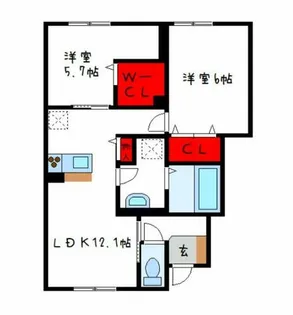 プティ・パレ【1階】の間取り