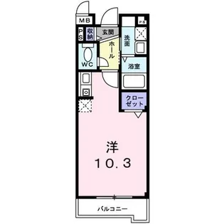 フィ-ルドロ-ドⅡ【3階】の間取り