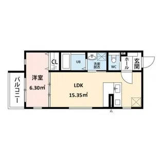 ジュエル小牧【1階】の間取り