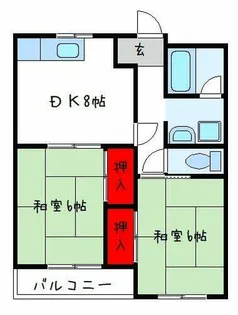 ハヤシコーポ【4階】の間取り