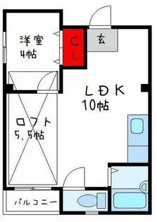アミニティビックワン【4階】の間取り