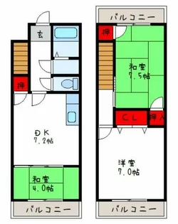 ロイヤル陽光園【1階】の間取り