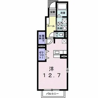 ピーチハウス【101号室】の間取り