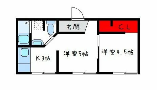 阪口マンション【1階】の間取り
