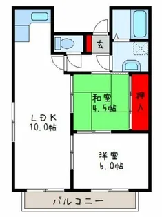 プレアール南亀井Ⅱ【1階】の間取り