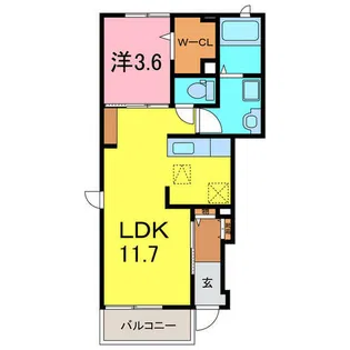悠凛・98K【1階】の間取り