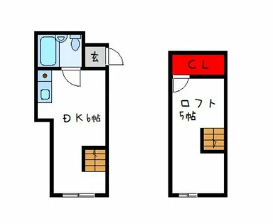日の出マンション【2階】の間取り