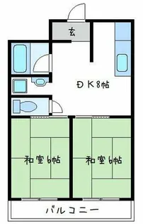 ビューハイム茶の木【3階】の間取り