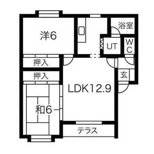 ステラ東雁来【1階】の間取り