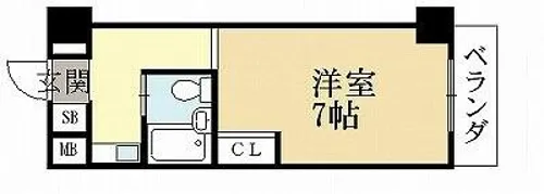フォレスト【209号室】の間取り