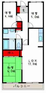カサベルデ大正【4階】の間取り