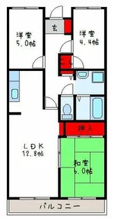 カサベルデ大正【3階】の間取り