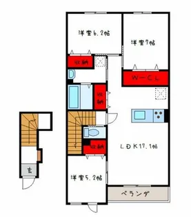 メゾンシード【2階】の間取り