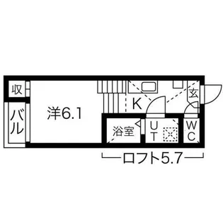 ハーモニーテラス鶴田Ⅱ【1階】の間取り