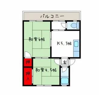 RHYTHM八尾【3階】の間取り