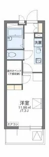 レオパレス鈴風【3階】の間取り